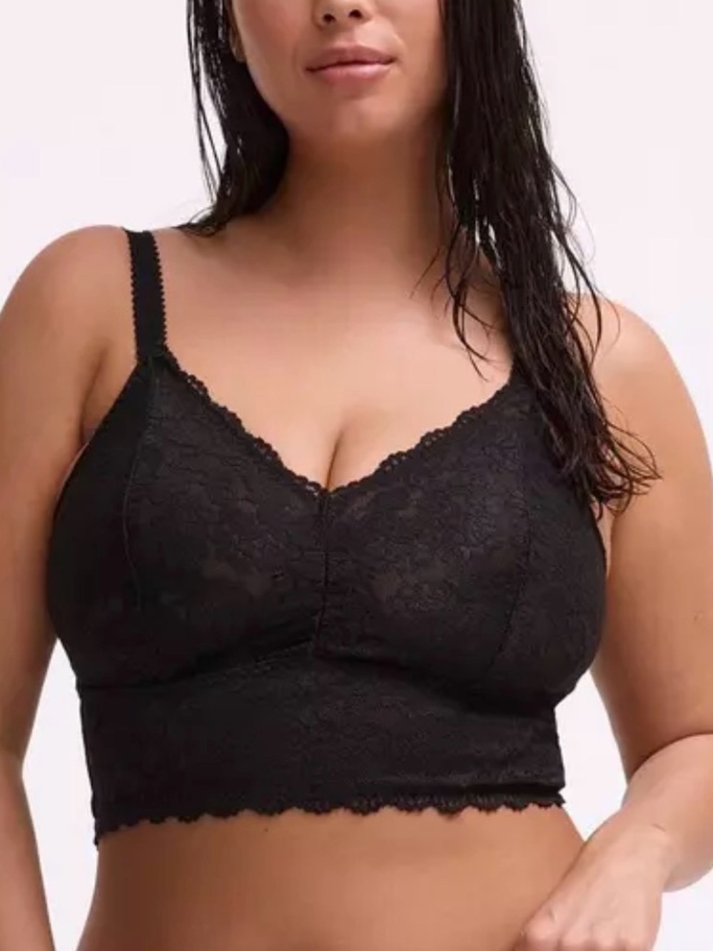 Torrid Unlined Black Lace Bralette Top Plus Size 6X